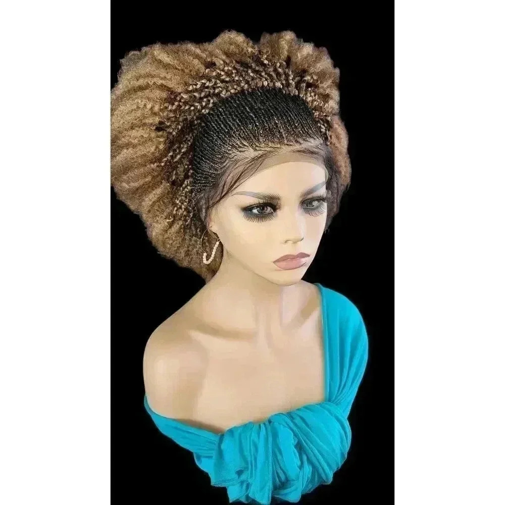braided wigs, 100% handmade, chic short afro style, gorgeous, vibrant colors NWT - Picture 15 of 15